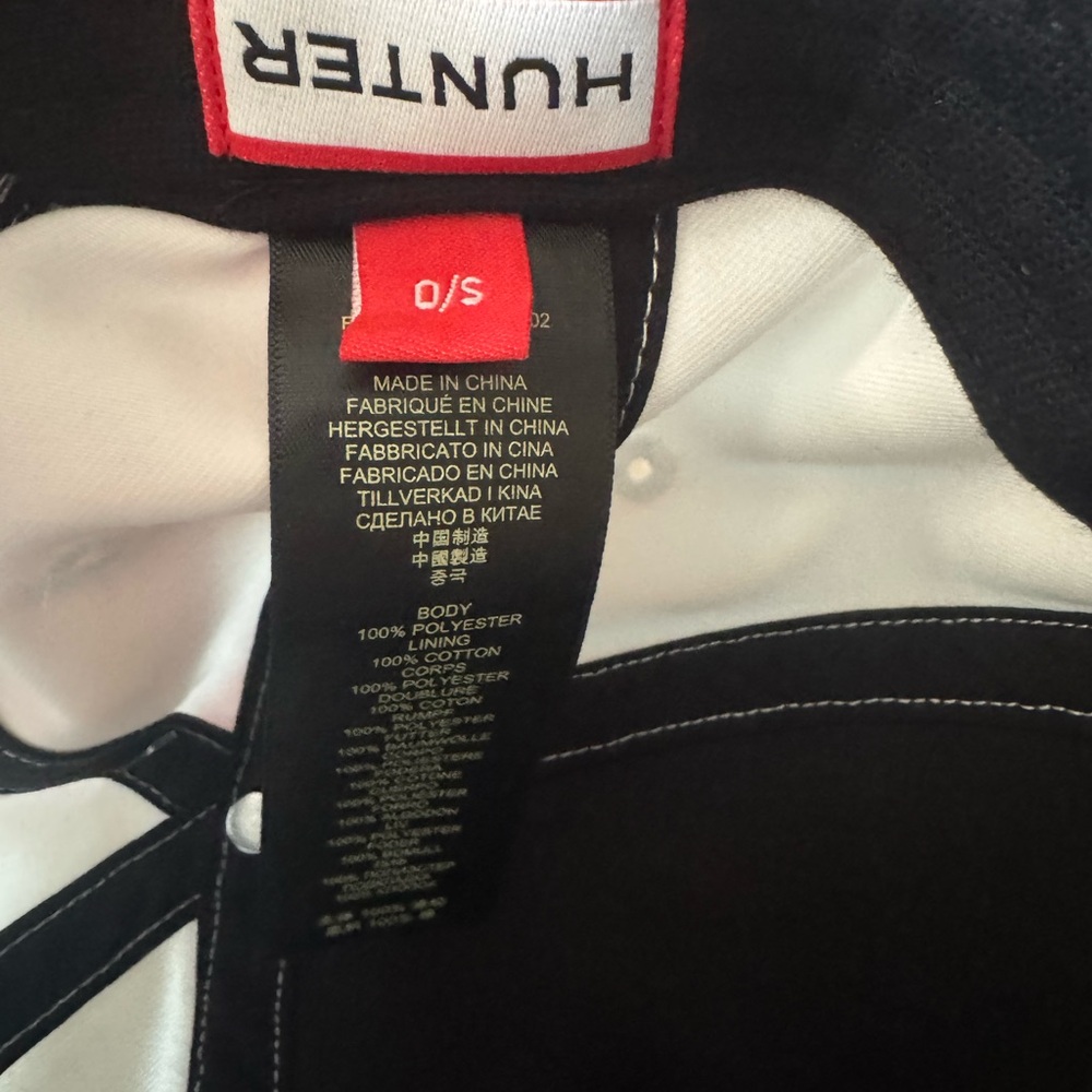 HUNTER White Hat-size OS. NWT. - Picture 2 of 4
